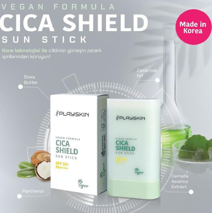Playskın Vegan Formula Cıca Shıeld Sun Stıck 20 GR