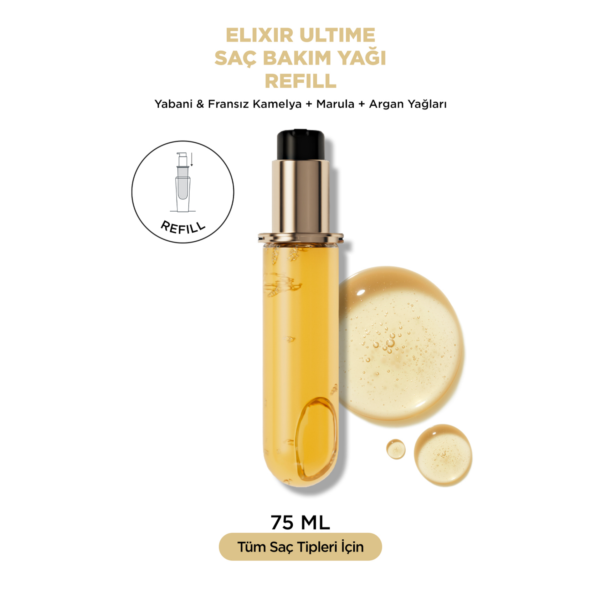 Kerastase Elixir Ultime L'Huile Originale Saç Yağı Refill 75 ml
