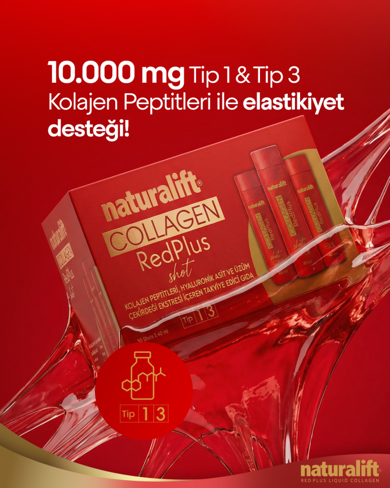 Naturalift Collagen Redplus Shot İçilebilir 30 Shot 40ml