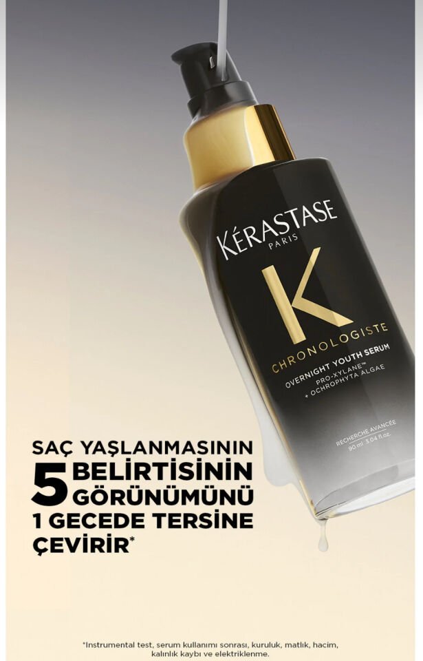 Kerastase Chronologiste Yaşlanma Belirtileriyle Zayıflayan Saçlar İçin Gece Bakım Serumu 90ml