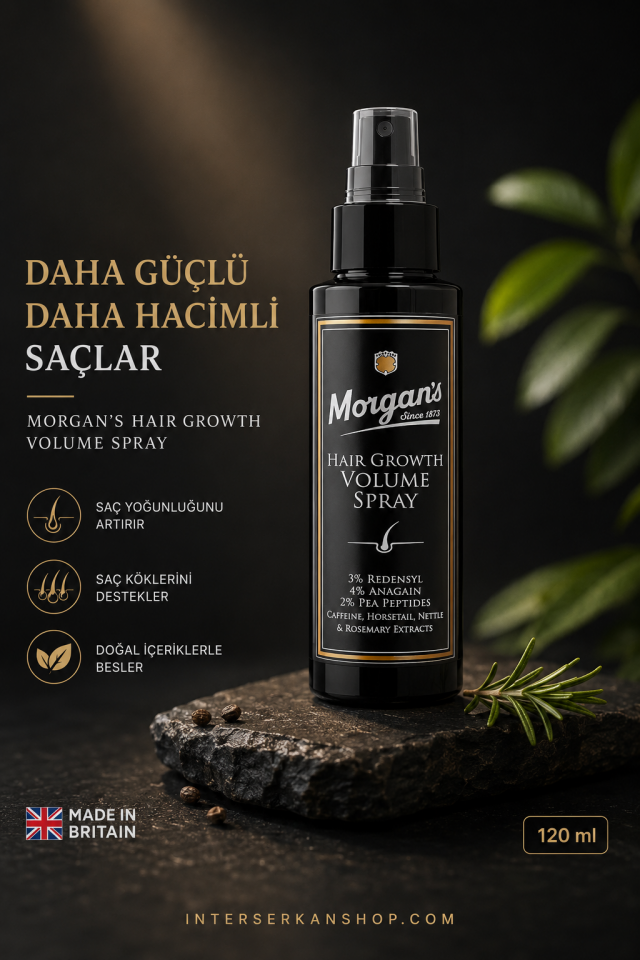 MORGAN'S POMADE Hair Growth Volume Spray - Dökülme Karşıtı Yenileyici Sprey 120 ml