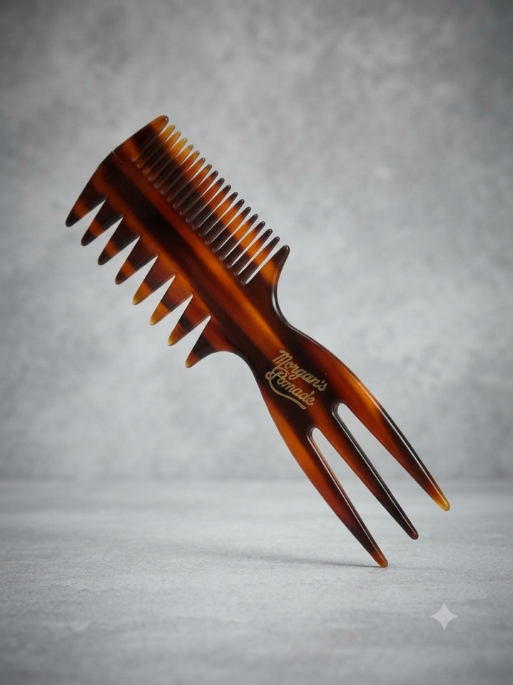 MORGAN'S POMADE Three Way Afro Pomade Comb - 3 Kademeli Profesyonel Tarak